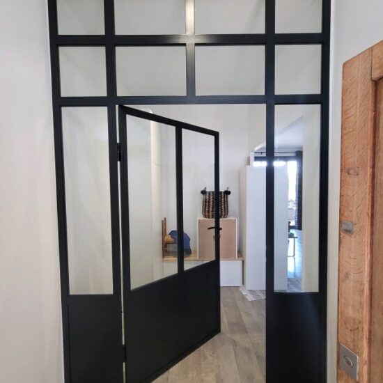 Création verrière avec verre securit 1 - Verrière - site CMT Métallurgie