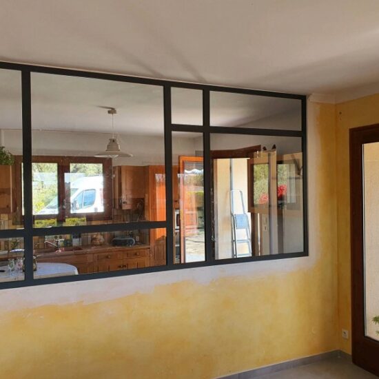 Création d'une verrière style Mondrian 2 - Pergolas - site CMT Métallurgie