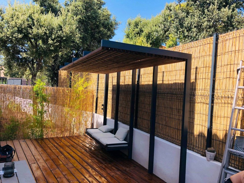 Création pergola au style moderne 1 - Pergolas - site CMT Métallurgie
