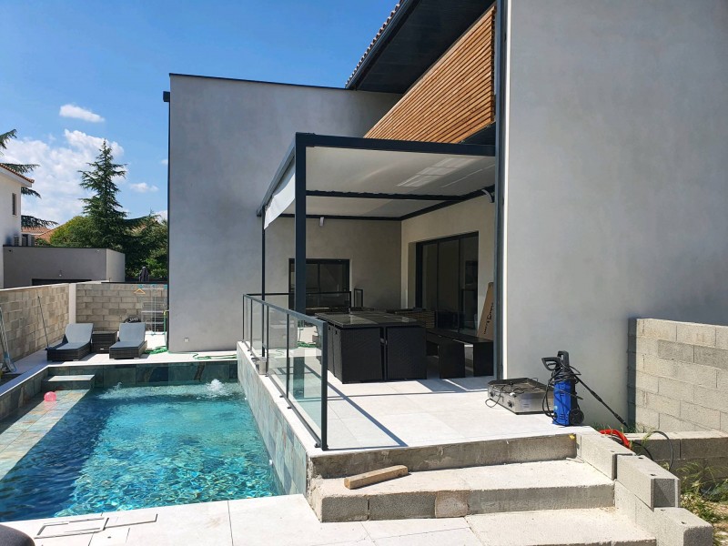 Création pergola sur mesure tubulaire 1 - Pergolas - Nos projets