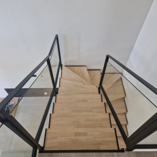 Escalier deux quart tournant double limon 4 - Escaliers - Nos projets