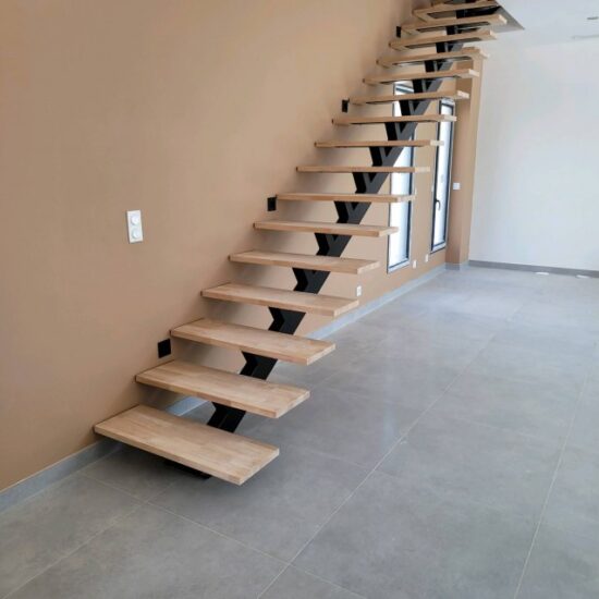 Escalier sur-mesure à quart tournant 1 - Escaliers - Nos projets