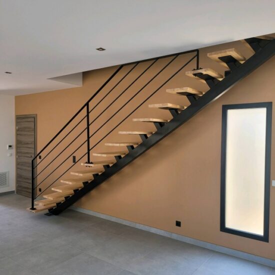 Escalier sur-mesure à quart tournant 3 - Escaliers - Nos projets