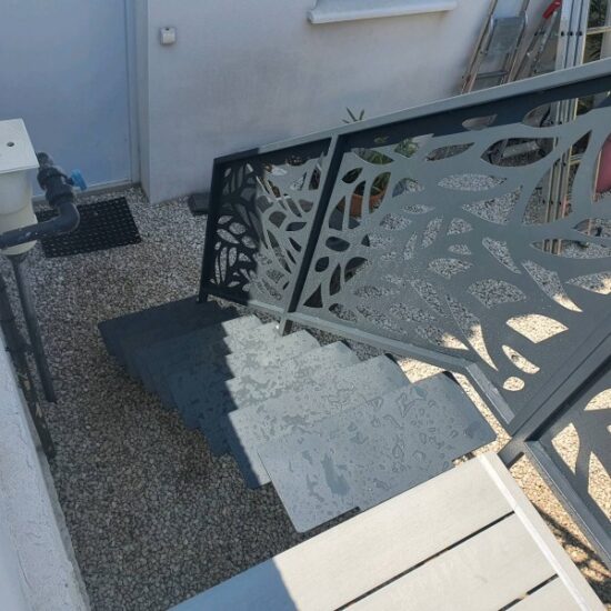 Modification de terrasse avec rajout de garde corps 4 - Garde corps - site CMT Métallurgie