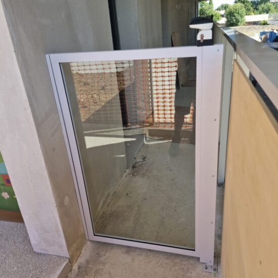 Portillon fer et verre 6