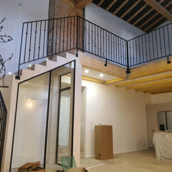 garde corps pour sécurisé une mezzanine 2