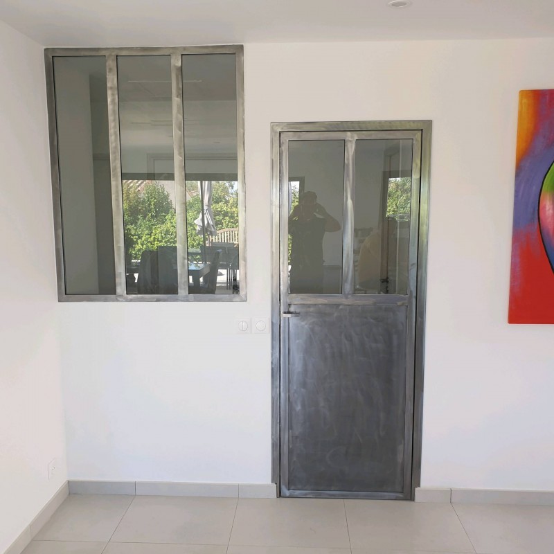 Verrière pour isoler l'espace nuit d'une maison 1 - Verrière - site CMT Métallurgie